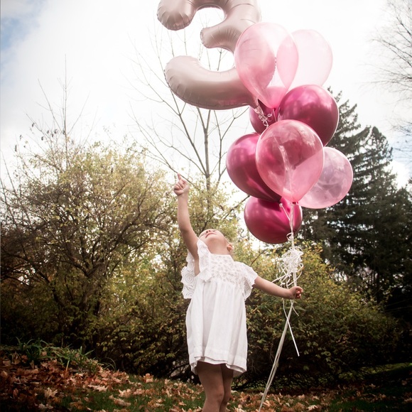 Zara 3-4 White Eyelet Baby Dress - Picture 2 of 7